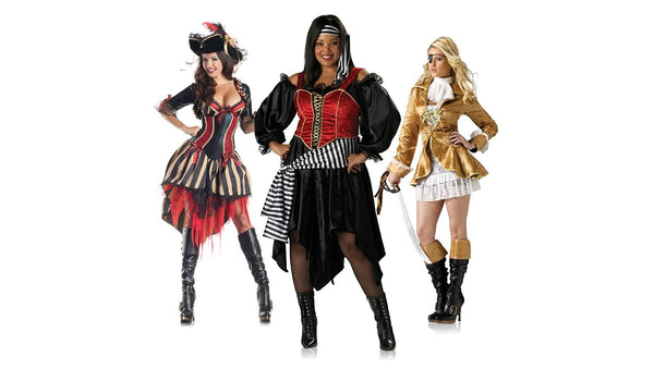 Women's pirate costume collection banner