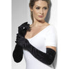 Buy Black Long Gloves Velveteen