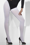 White opaque tights