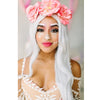 Silver grey long wavy wig