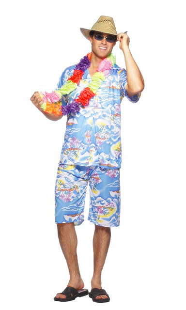 Hawaiian Man Blue