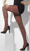 Buy Striped Tights Red and Green
