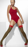 Buy Striped Stockings Red and Green with Bow