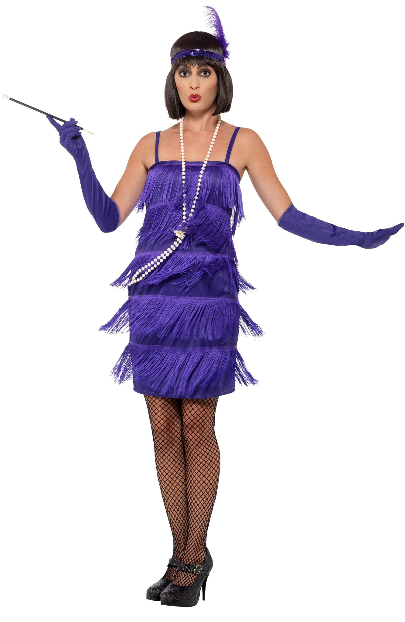 Buy Fringe Flapper Short Purple
