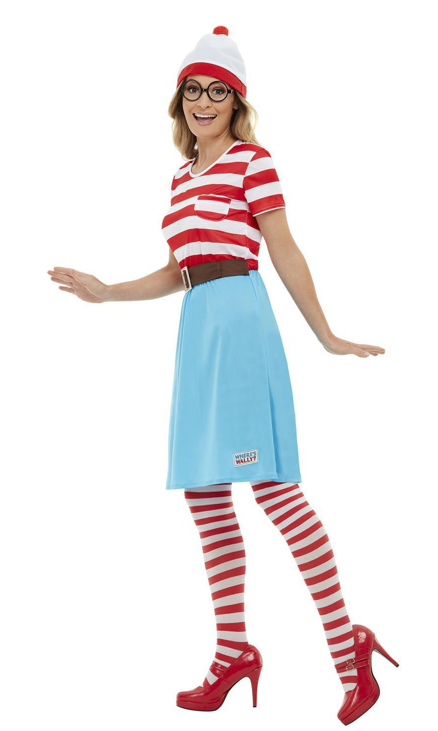 Side of Wenda from Where is Wally dress with hat