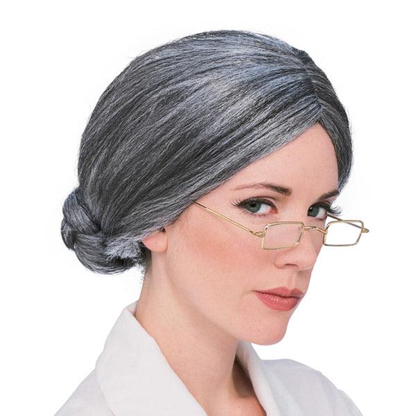 Old Lady Wig Grey