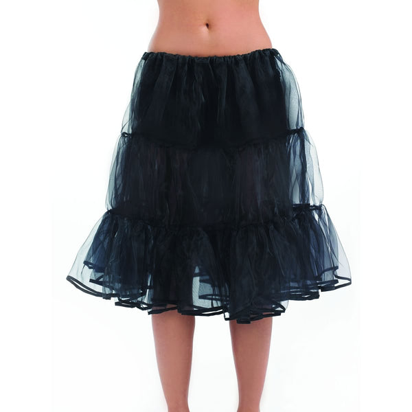 Long black underskirt