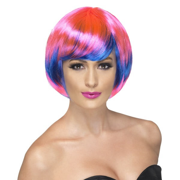 Funky Babe Wig Pink and Blue
