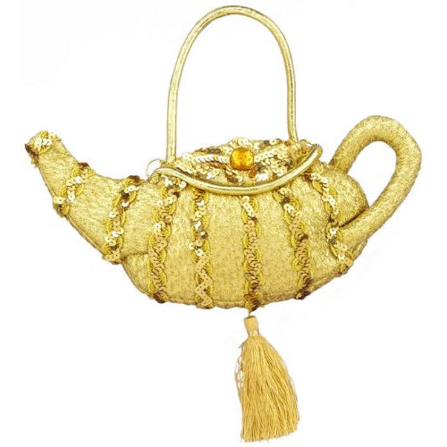 Golden Arabian lamp handbag