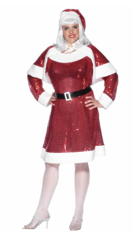 Miss Sequin Santa Plus Size