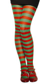 Buy Striped Tights Red and Green