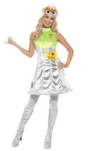 Silver and green Oscar Sesame Street dress with headpiece