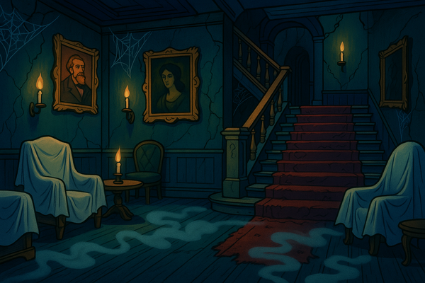 A spooky house for the Scooby-Doo costume collection banner
