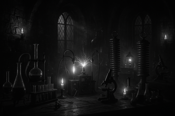 Science laboratory for Frankenstien costumes collection