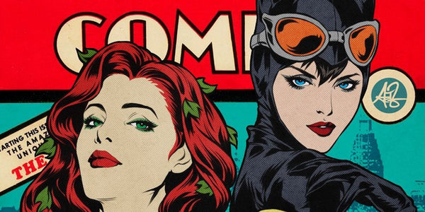 Women's Batman costumes banner with Poison Ivy and Catwoman