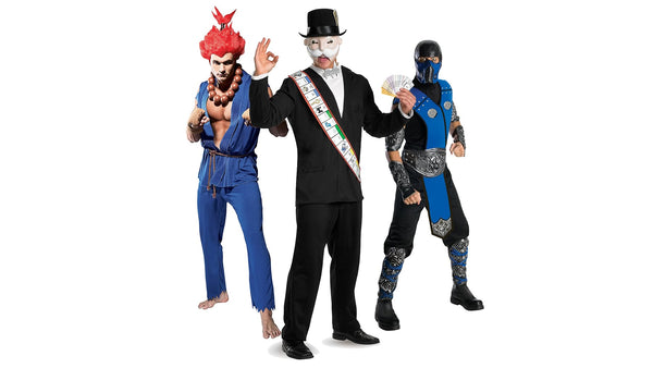 Men's gaming costume collection banner