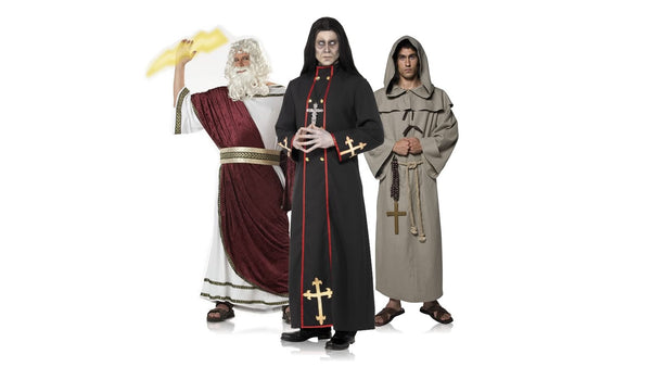 Men's religious costume collection banner