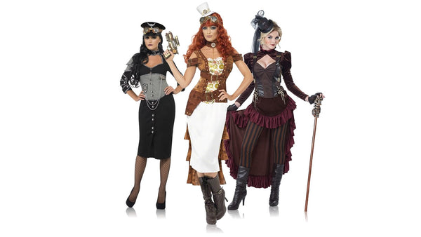 Women's steampunk costume collection banner
