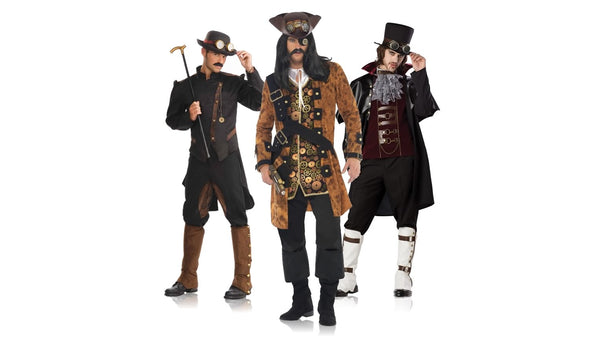 Men's steampunk costume collection banner