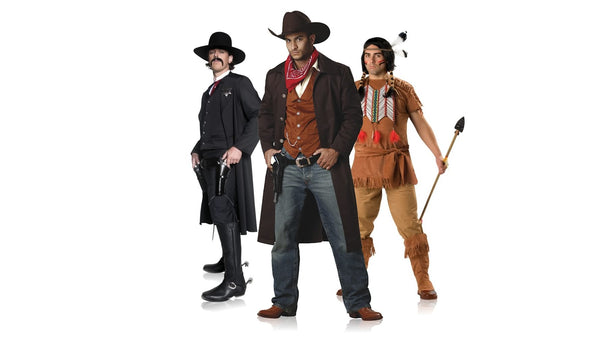 Men's Wild West costume collection banner
