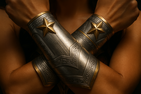 Wonder Woman bracelets for the Wonder Woman costume collection