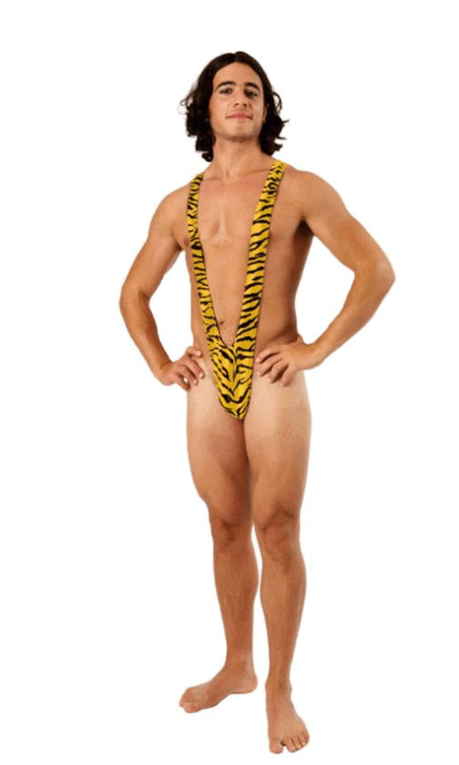 Tiger print mankini