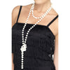 White pearl look costume necklace 