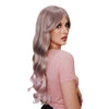 Buy Silver Grey with Light Pink Tips Wavy Long Deluxe Fashion Wig