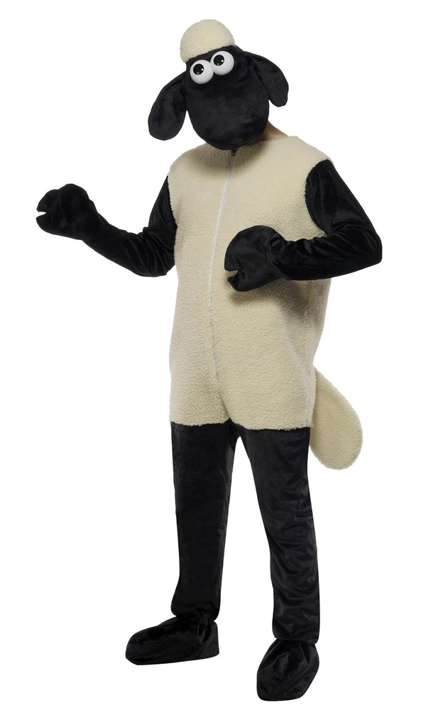 Person wearing a Shaun the Sheep costume