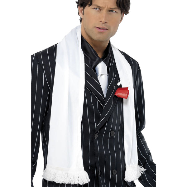 Buy White Scarf with Tassels
