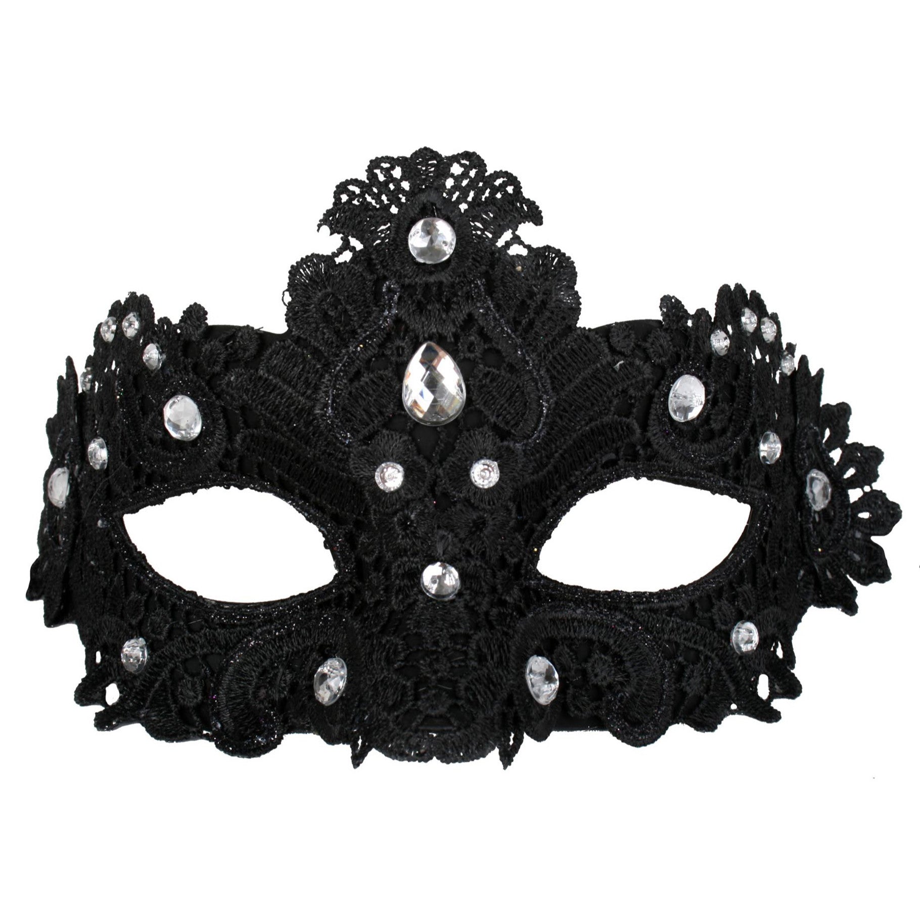Buy Crystal Lace Black Eye Mask