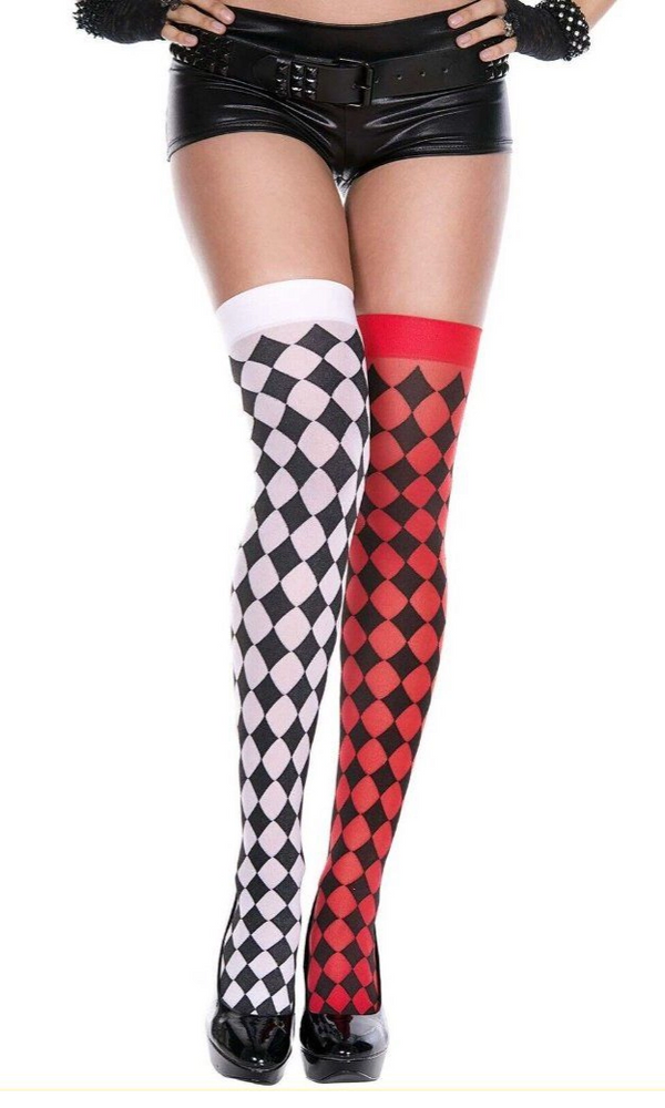 Buy Stockings Mismatch with Harlequin Motives