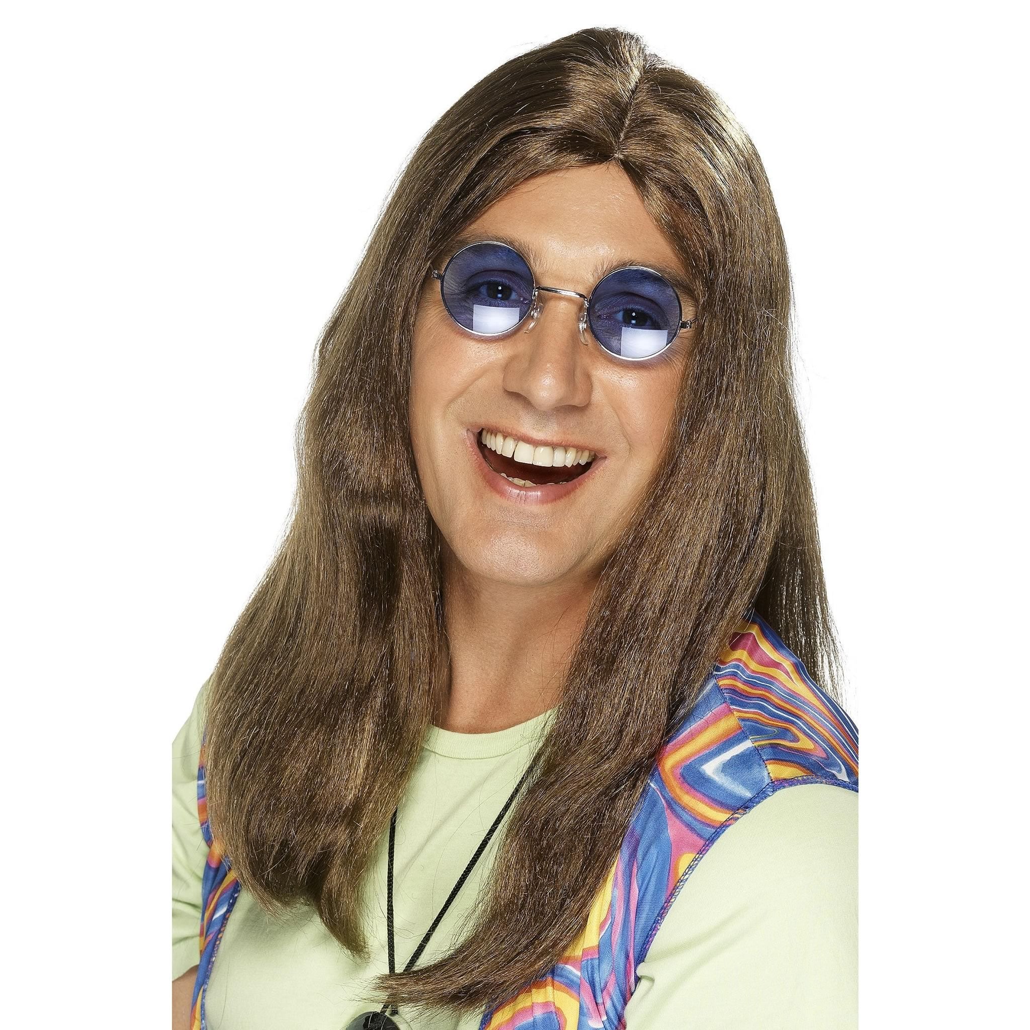 Brown hippy style long wig