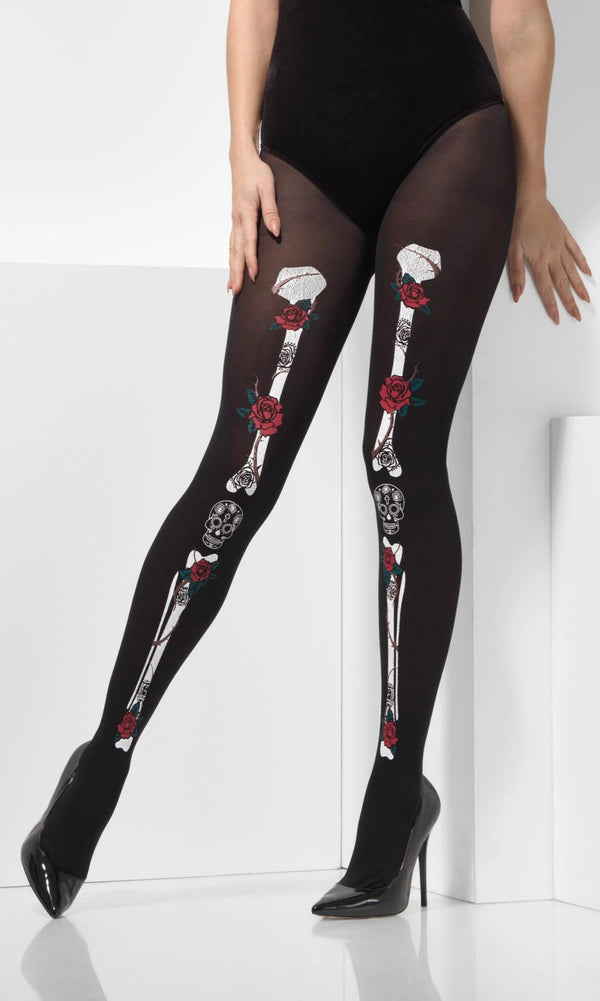 Buy Day of The Dead Opaque Tights