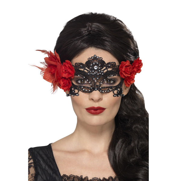 Buy Embroidered Day of the Dead Lace Filigree Eyemask