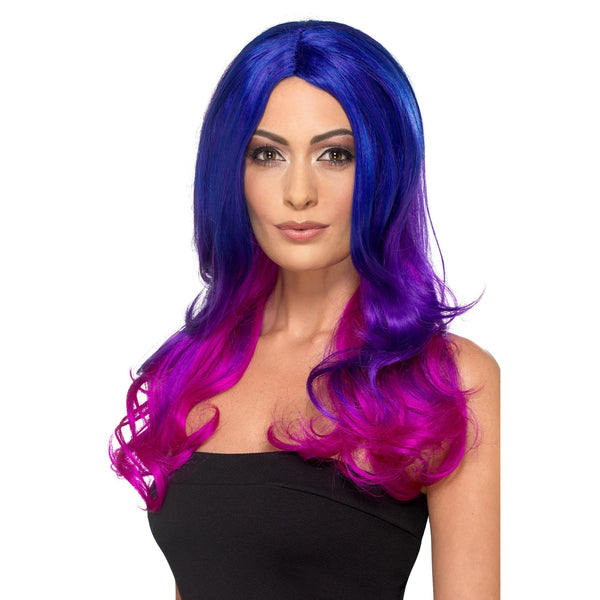 Fashion Ombre Wig Blue and Pink
