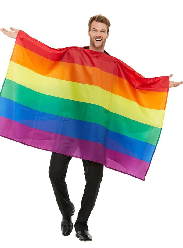 Rainbow flag poncho
