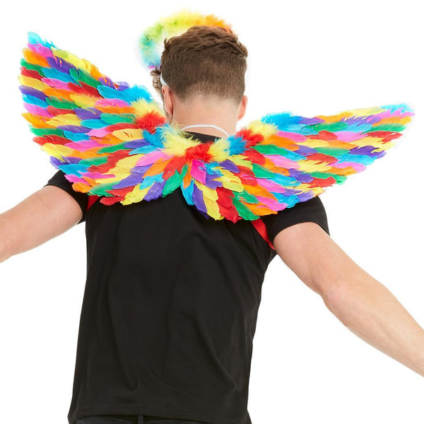 Rainbow Feather Wings