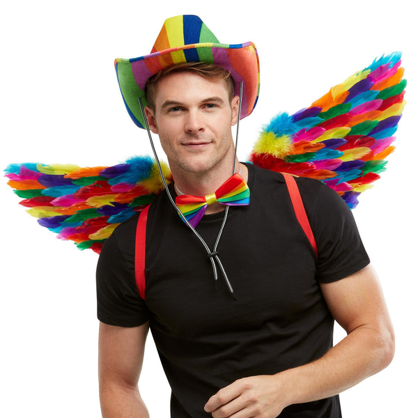 Rainbow Feather Wings