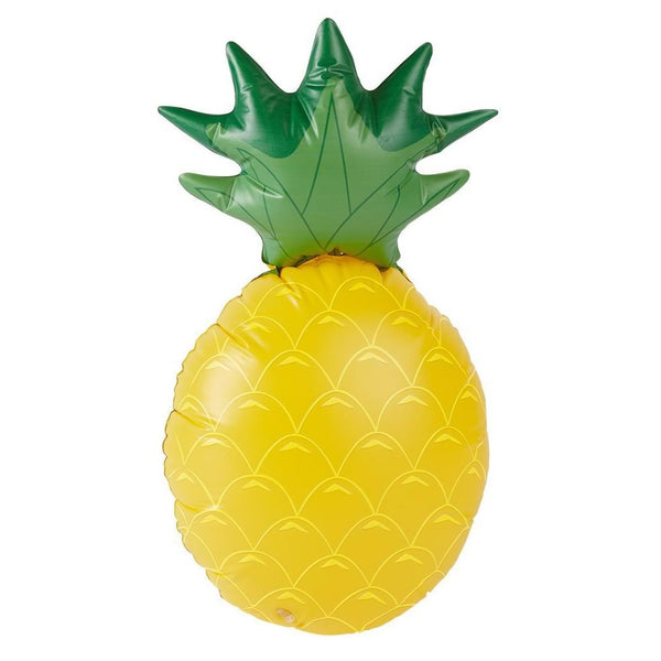 Inflatable novelty yellow pineapple with leaves