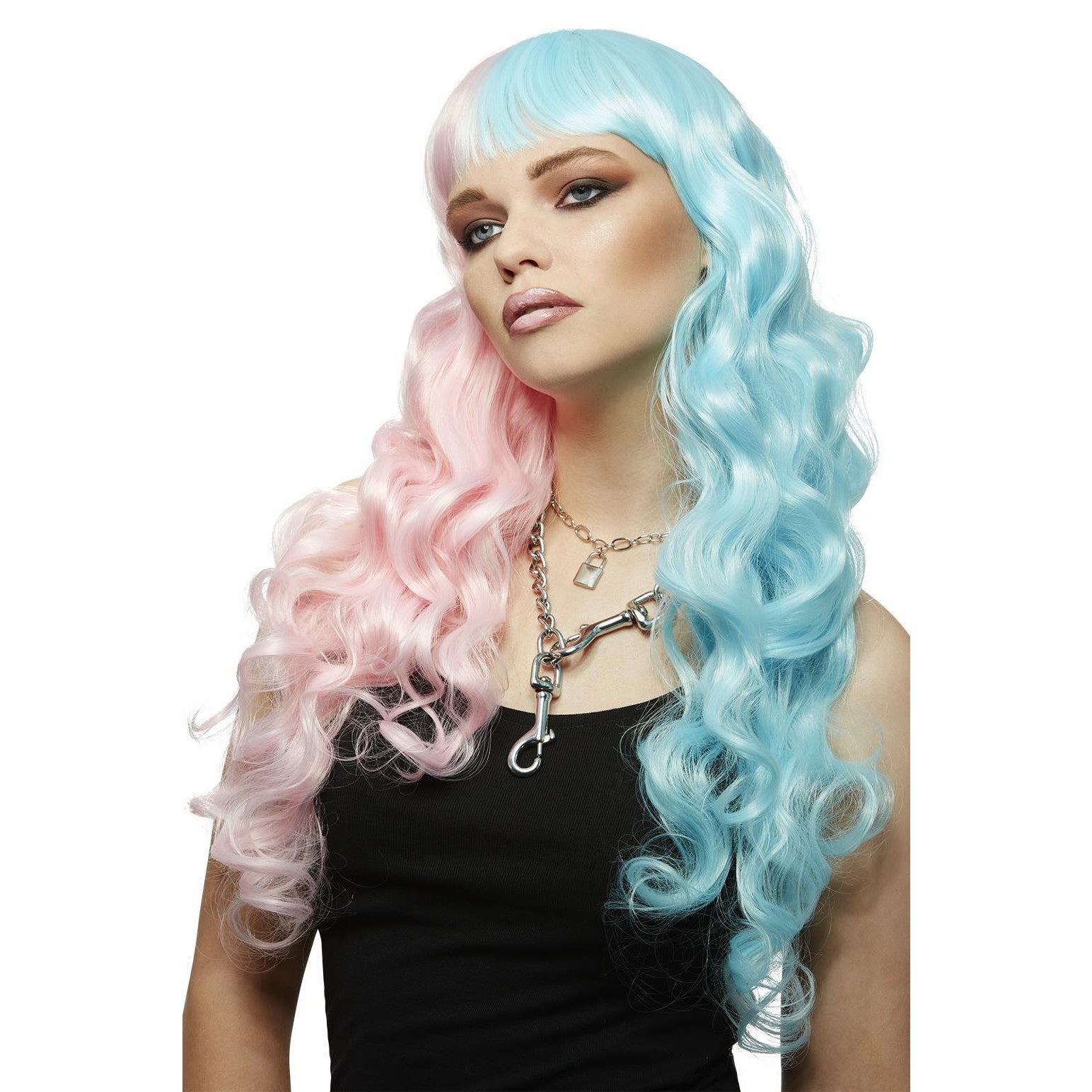 Buy Cotton Candy Angel Wig Deluxe Pink and Blue