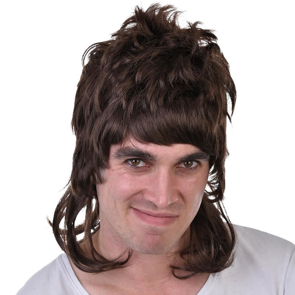 Buy Dazza Mullet Wig Brown