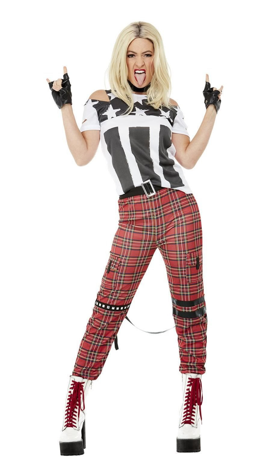 Buy 90s Punk Rocker Girl Costume