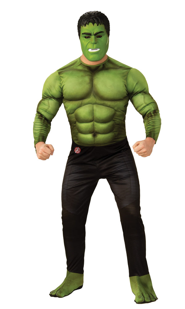 Green Hulk Avengers padded costume with face mask