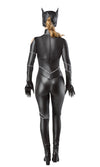 Back of black Cat Woman costume with mask