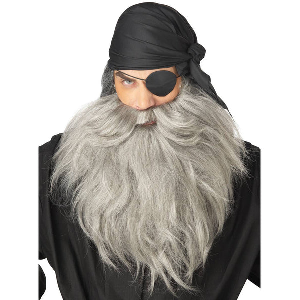 Buy Pirate Beard and Mo Jumbo Set Grey