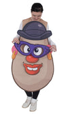 A woman wearing a Mr. Potato Head costume