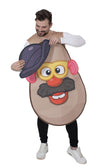 A man wearing a Mr. Potato Head costume