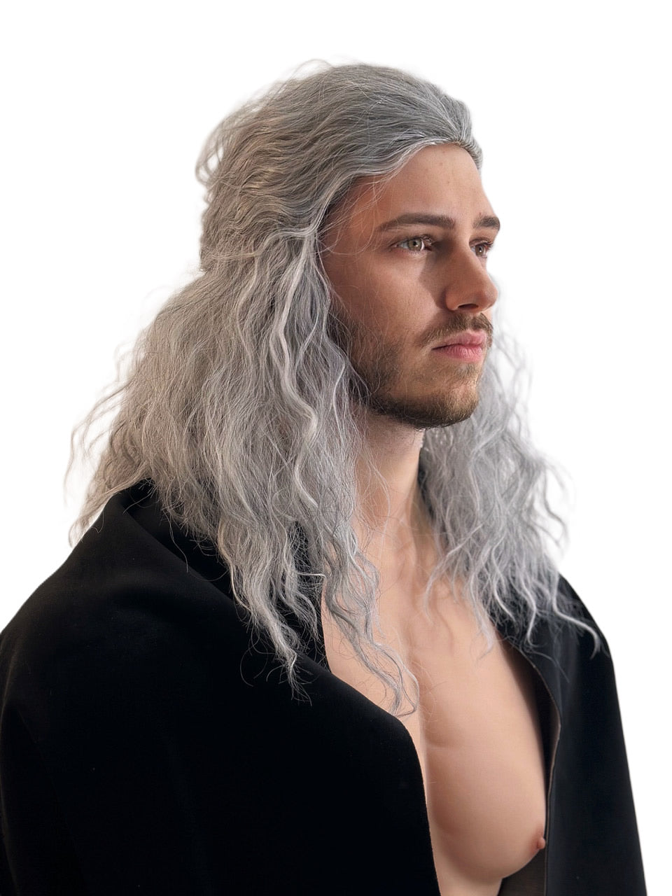 Buy Witcher Warrior Wig Grey