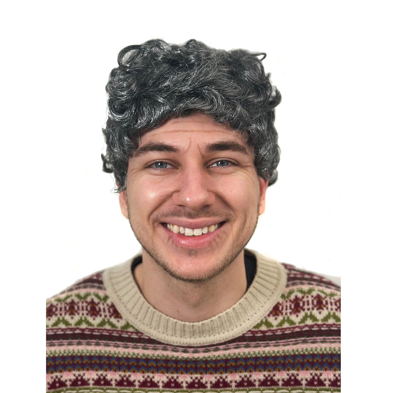 Buy Grandpa Curls Wig Grey